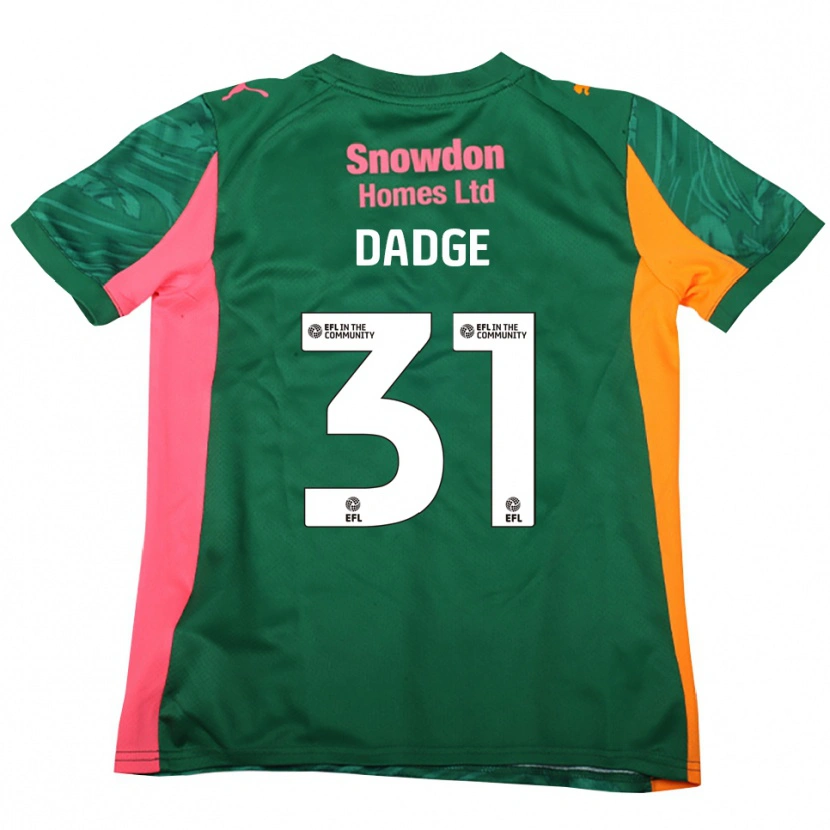Danxen Damen James Dadge #31 Trikot Dunkelgrün Rosa Torwarttrikot 2025/26