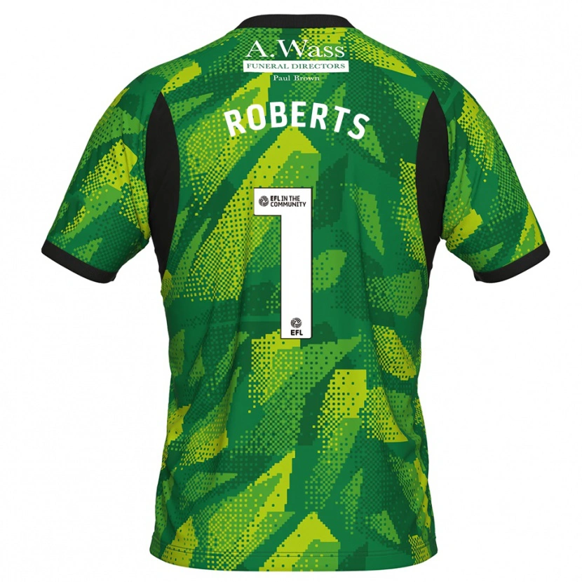 Danxen Damen Liam Roberts #1 Trikot Grün Schwarz Torwarttrikot 2025/26