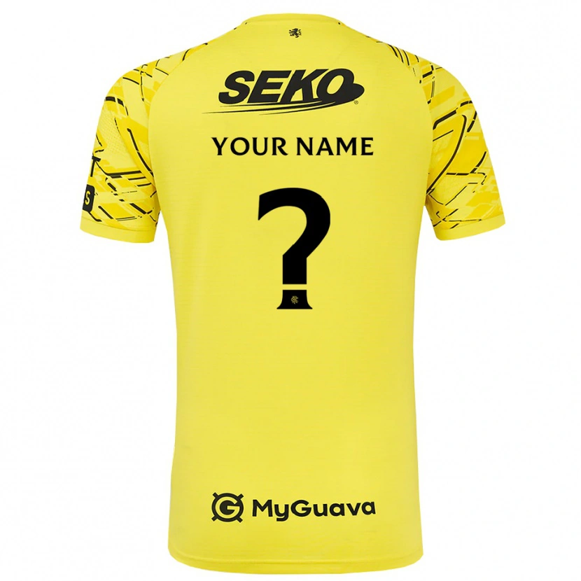 Danxen Damen Rangers FC Gelb Schwarz Trikot Torwarttrikot 2025/26