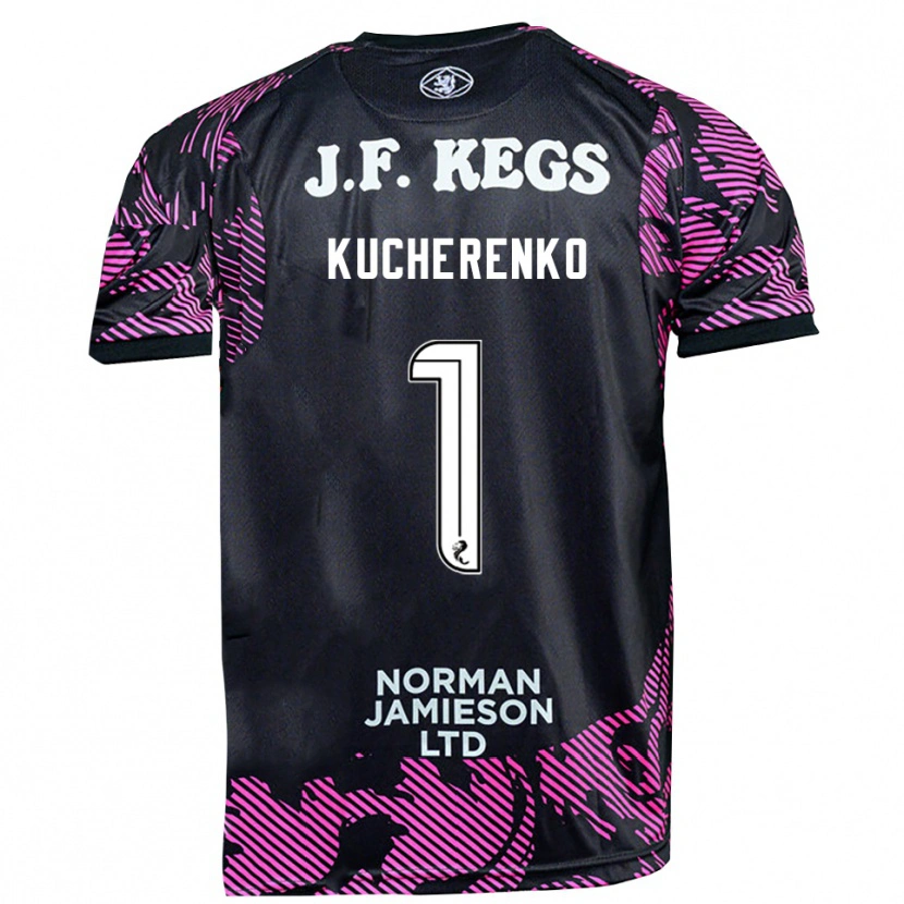 Danxen Damen Yevgeniy Kucherenko #1 Trikot Pink Schwarz Torwarttrikot 2025/26