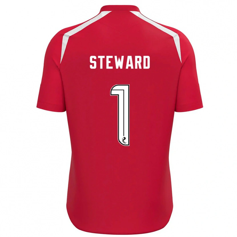 Danxen Damen Toby Steward #1 Trikot Rot Weiß Torwarttrikot 2025/26