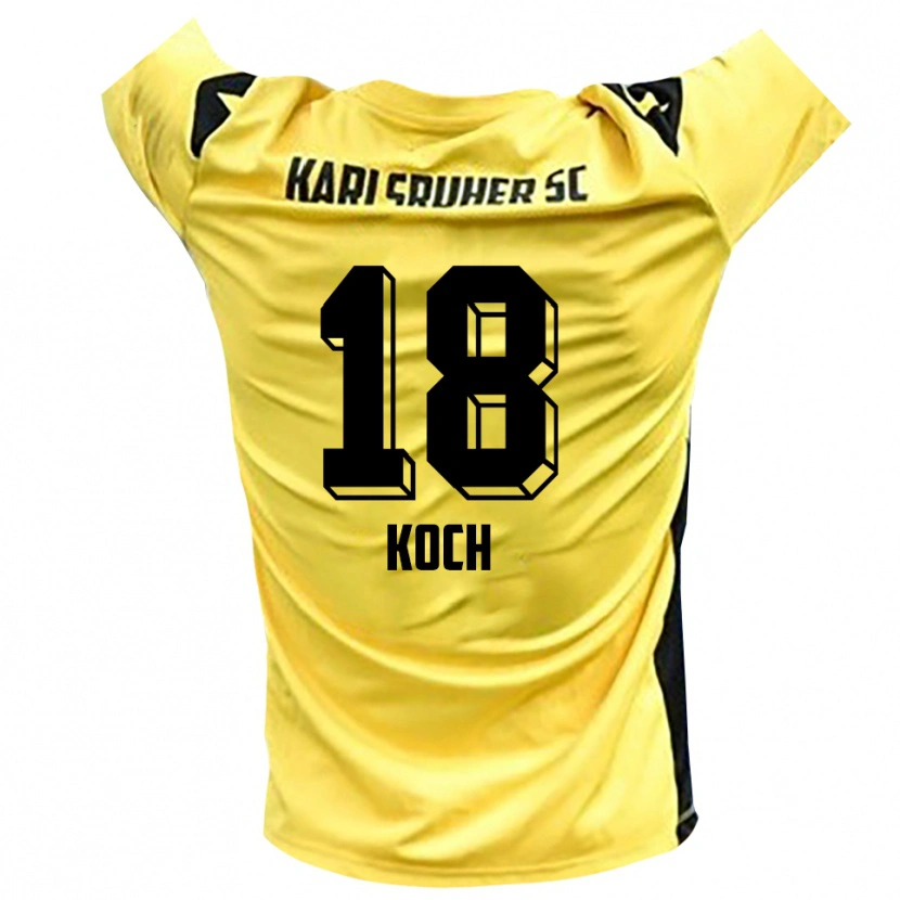 Danxen Damen Aki Koch #18 Trikot Gelb Schwarz Torwarttrikot 2025/26