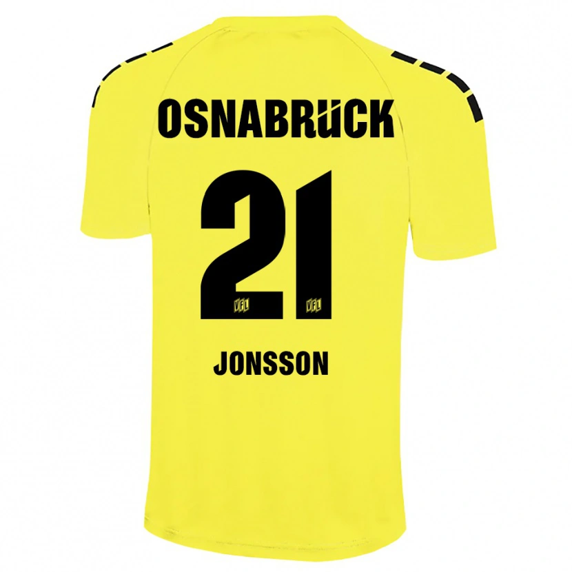 Danxen Damen Lukas Jonsson #21 Trikot Gelb Schwarz Torwarttrikot 2025/26