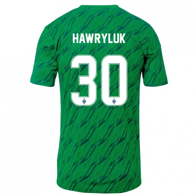 Danxen Damen Lucien Hawryluk #30 Trikot Grün Weiß Torwarttrikot 2025/26