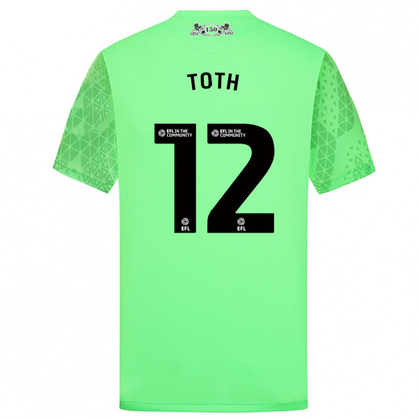 Danxen Damen Balázs Tóth #12 Trikot Leuchtgrün Torwarttrikot 2025/26