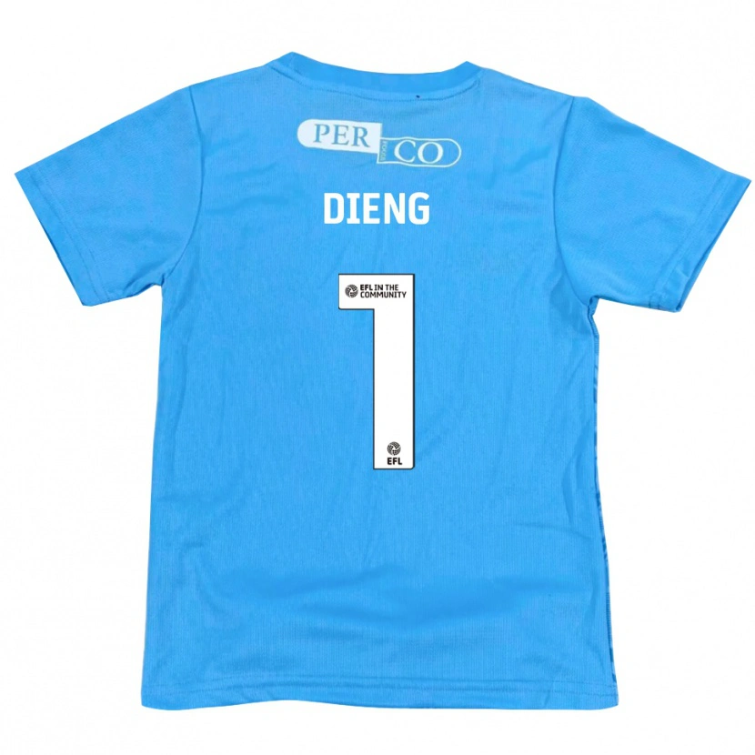 Danxen Damen Seny Dieng #1 Trikot Blau Weiß Torwarttrikot 2025/26