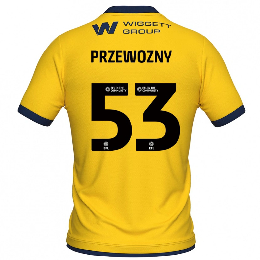 Danxen Damen Jakub Przewozny #53 Trikot Gelb Schwarz Torwarttrikot 2025/26