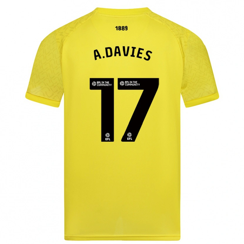 Danxen Damen Adam Davies #17 Trikot Gelb Schwarz Torwarttrikot 2025/26
