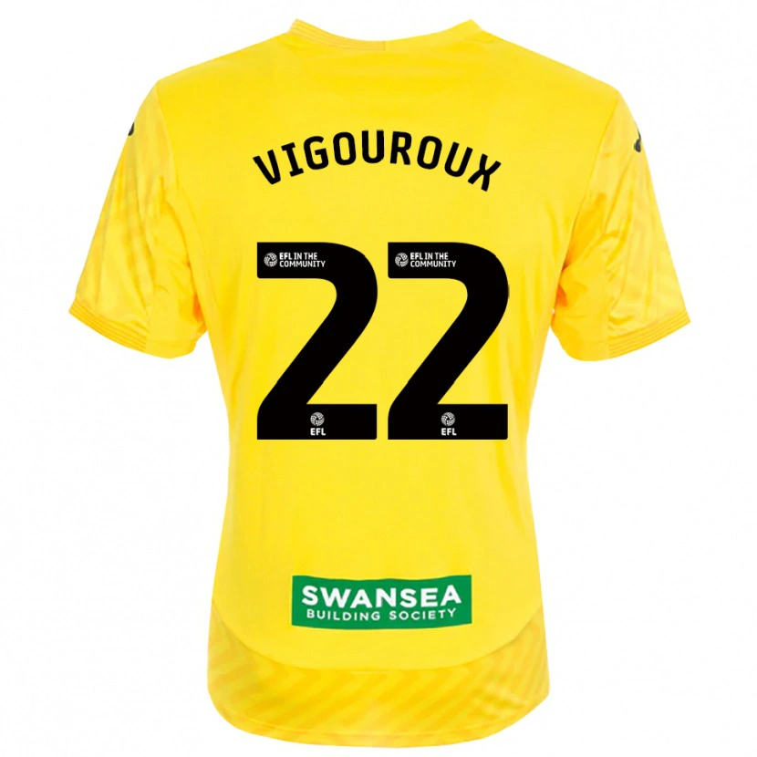 Danxen Damen Lawrence Vigouroux #22 Trikot Gelb Schwarz Torwarttrikot 2025/26