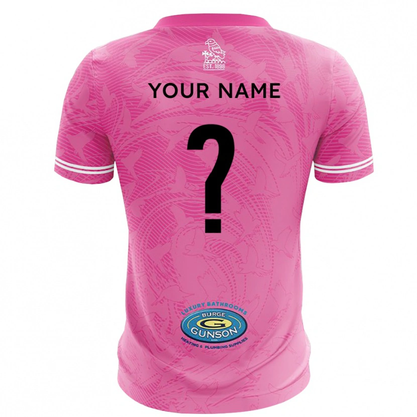 Danxen Damen Sutton United Pink Weiß Trikot Torwarttrikot 2025/26