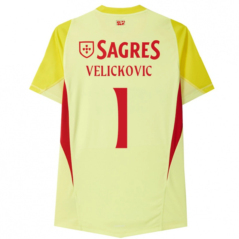 Danxen Damen Luka Veličković #1 Trikot Gelb Rot Torwarttrikot 2025/26