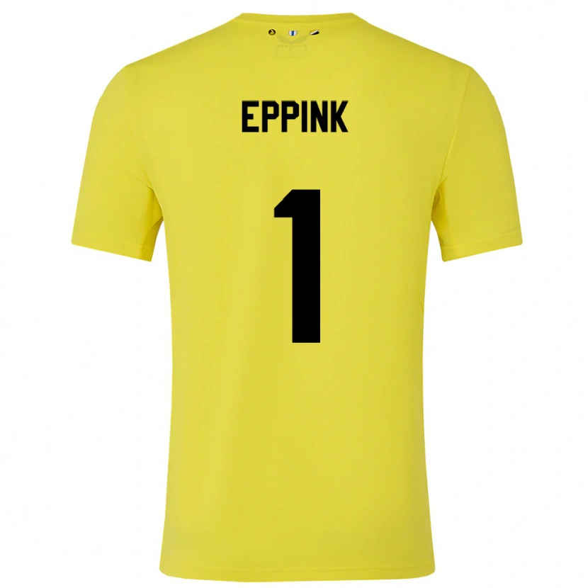 Danxen Damen Mees Eppink #1 Trikot Gelb Schwarz Torwarttrikot 2025/26