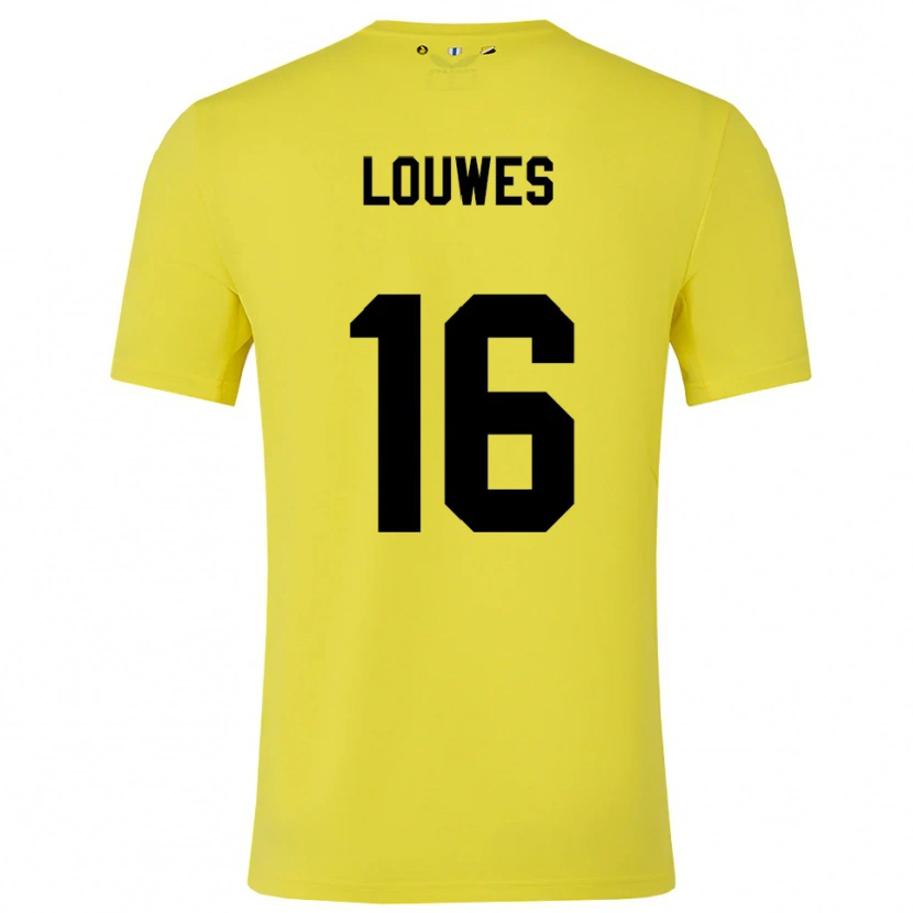 Danxen Damen Puck Louwes #16 Trikot Gelb Schwarz Torwarttrikot 2025/26