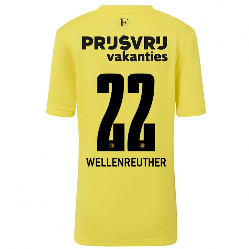 Danxen Damen Timon Wellenreuther #22 Trikot Gelb Schwarz Torwarttrikot 2025/26