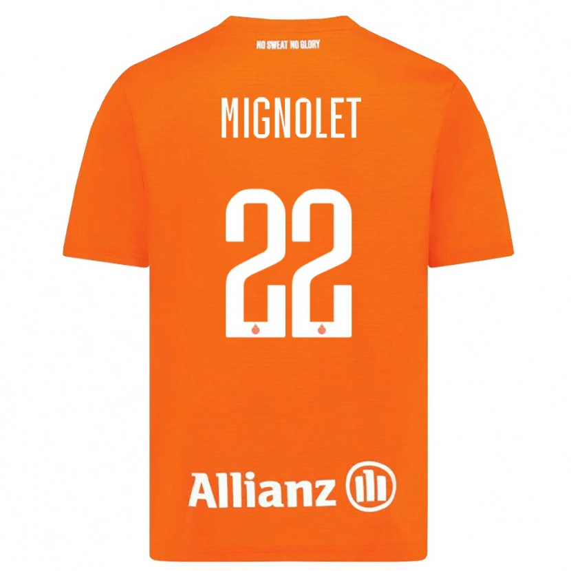 Danxen Damen Simon Mignolet #22 Trikot Orange Weiß Torwarttrikot 2025/26