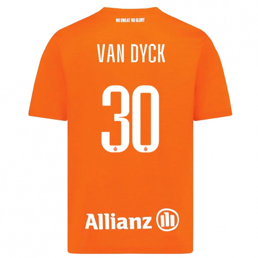 Danxen Damen Nell Van Dyck #30 Trikot Orange Weiß Torwarttrikot 2025/26