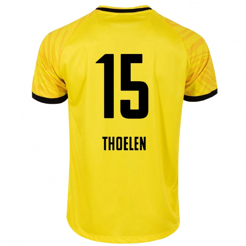 Danxen Damen Yannick Thoelen #15 Trikot Gelb Schwarz Torwarttrikot 2025/26