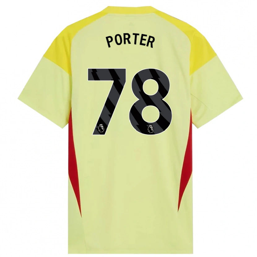 Danxen Damen Jack Porter #78 Trikot Gelb Rot Schwarz Torwarttrikot 2025/26