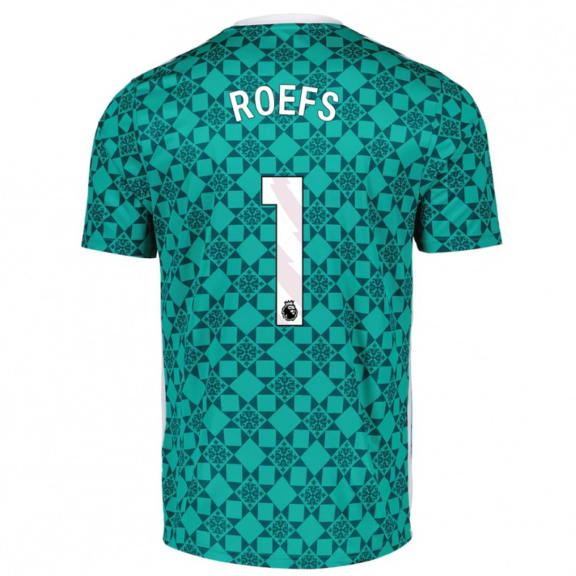 Danxen Damen Robin Roefs #1 Trikot Grün Weiß Torwarttrikot 2025/26