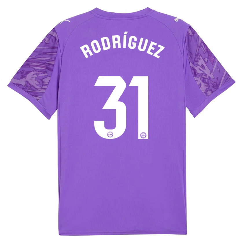 Danxen Damen Adrián Rodríguez #31 Trikot Violett Weiß Torwarttrikot 2025/26