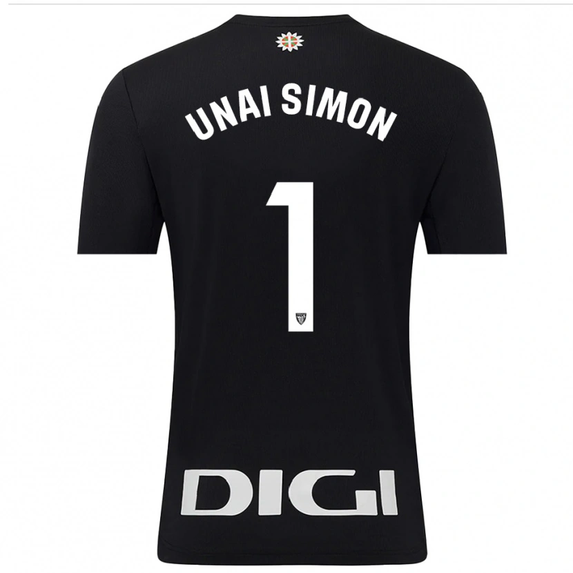 Danxen Damen Unai Simón #1 Trikot Schwarz Weiß Torwarttrikot 2025/26