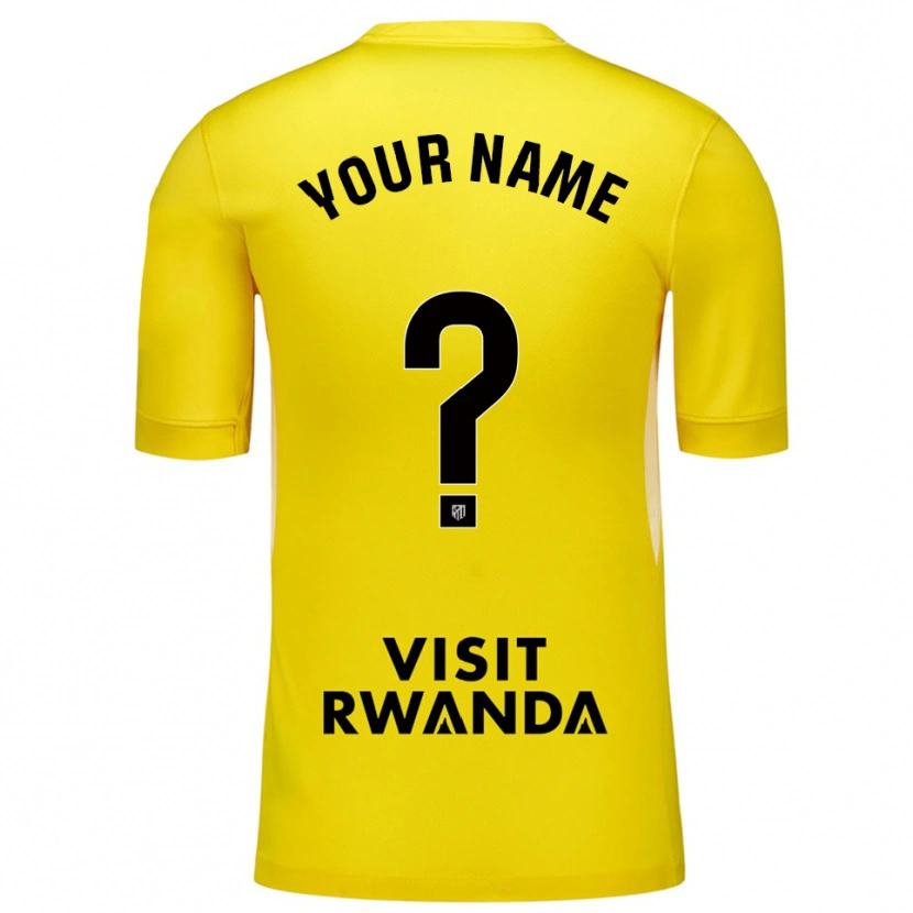 Danxen Damen Atletico Madrid Gelb Schwarz Trikot Torwarttrikot 2025/26