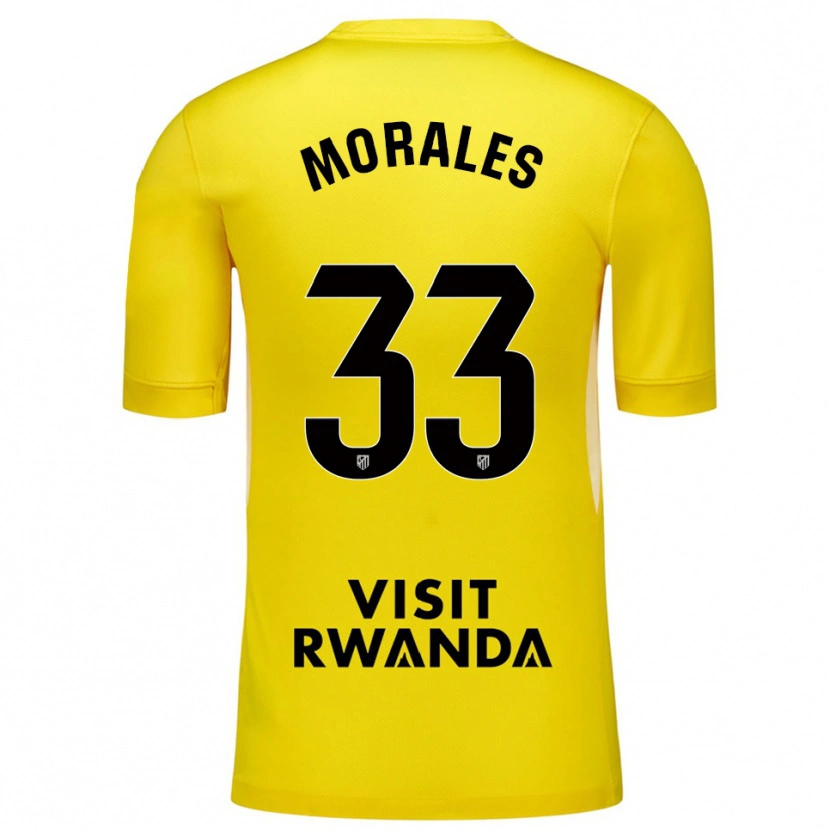 Danxen Damen Luismi Morales #33 Trikot Gelb Schwarz Torwarttrikot 2025/26