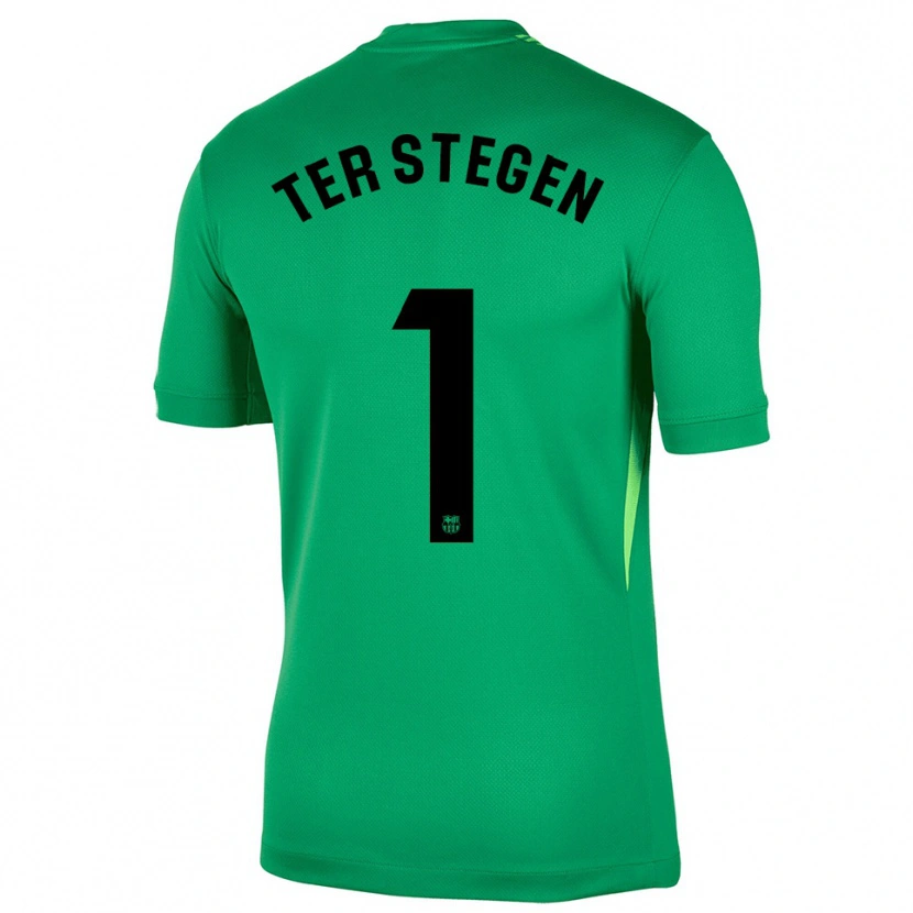 Danxen Damen Marc-André ter Stegen #1 Trikot Grün Schwarz Torwarttrikot 2025/26