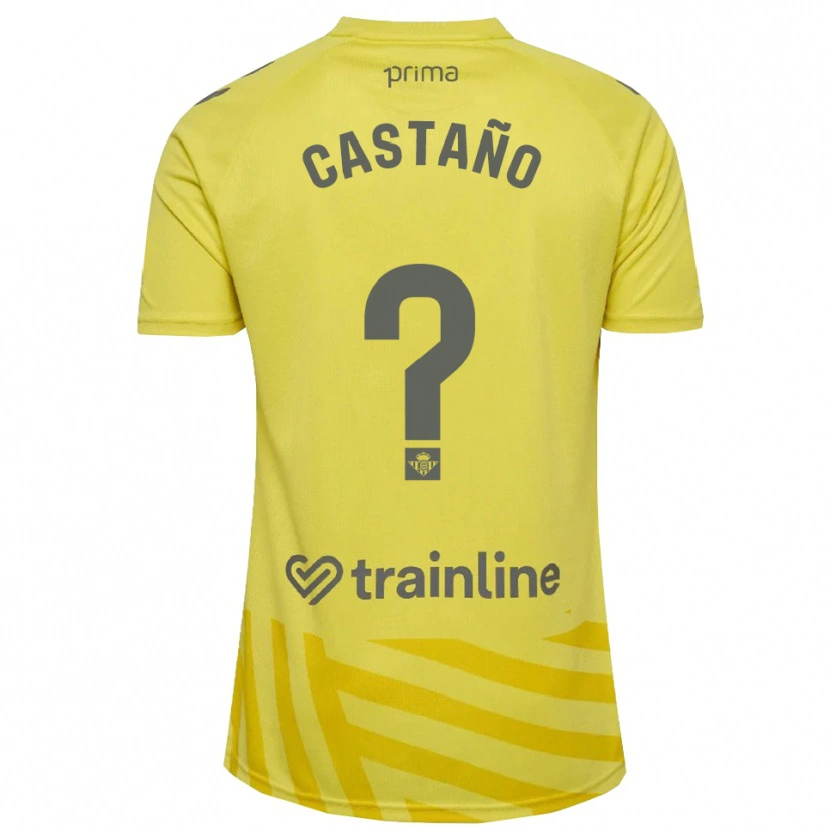 Danxen Damen Jesús Castaño #0 Trikot Gelb Grau Torwarttrikot 2025/26