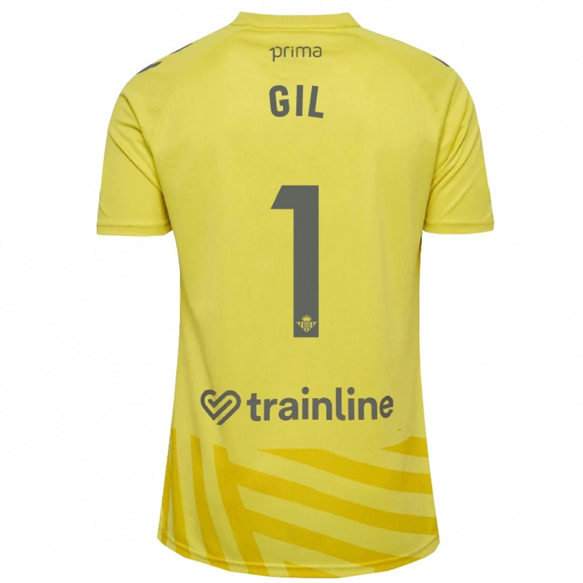 Danxen Damen Noelia Gil #1 Trikot Gelb Grau Torwarttrikot 2025/26