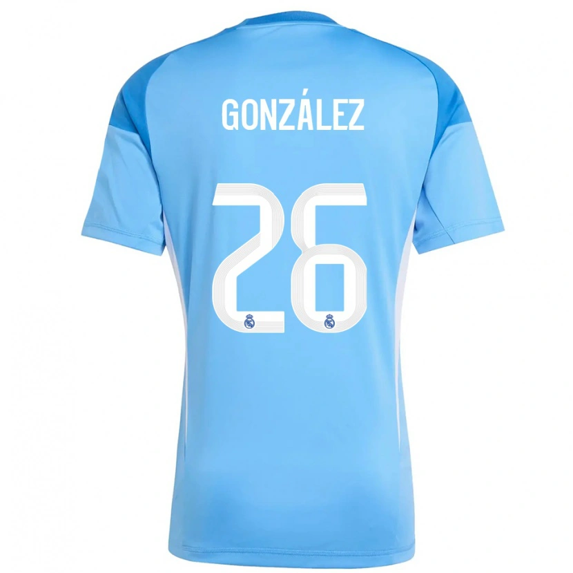 Danxen Damen Fran González #26 Trikot Himmelblau Weiß Torwarttrikot 2025/26