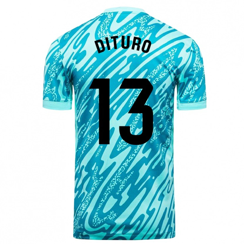 Danxen Damen Matías Dituro #13 Trikot Himmelblau Weiß Torwarttrikot 2025/26