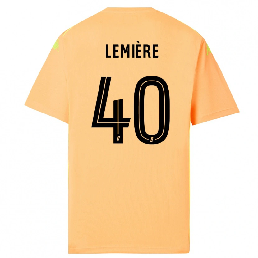 Danxen Damen Pauline Lemière #40 Trikot Hellorange Schwarz Torwarttrikot 2025/26