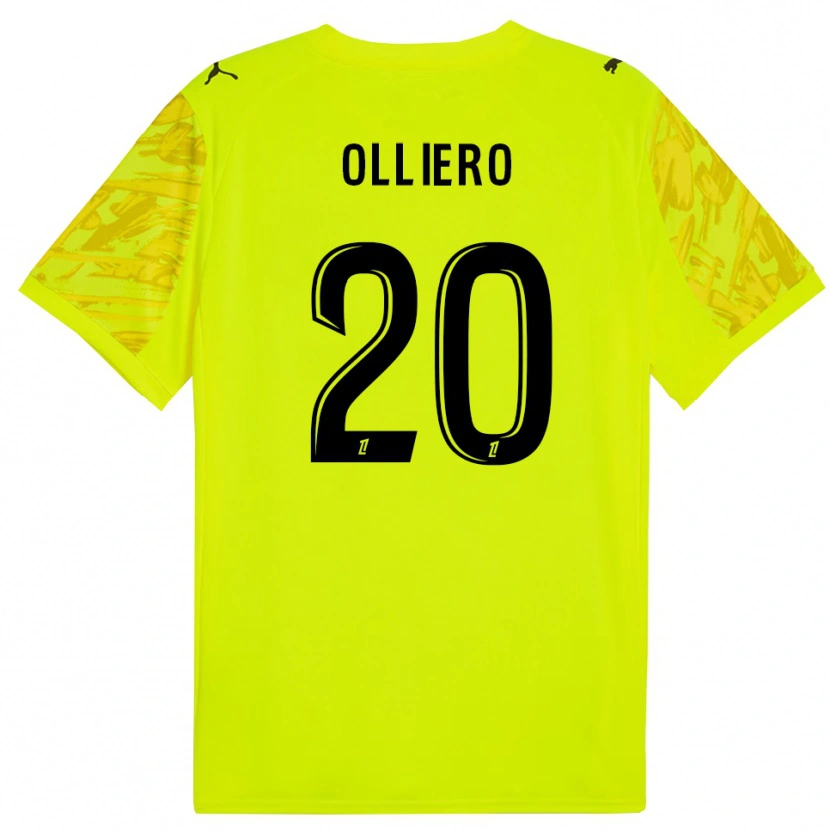 Danxen Damen Alexandre Olliero #20 Trikot Leuchtgrün Gelb Torwarttrikot 2025/26