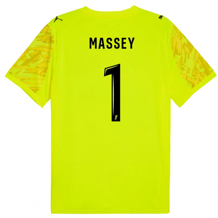 Danxen Damen Kayza Massey #1 Trikot Leuchtgrün Gelb Torwarttrikot 2025/26