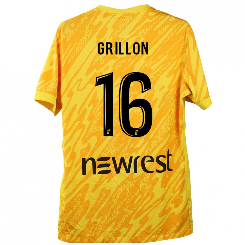 Danxen Damen Gaëlle Grillon #16 Trikot Gelb Schwarz Torwarttrikot 2025/26