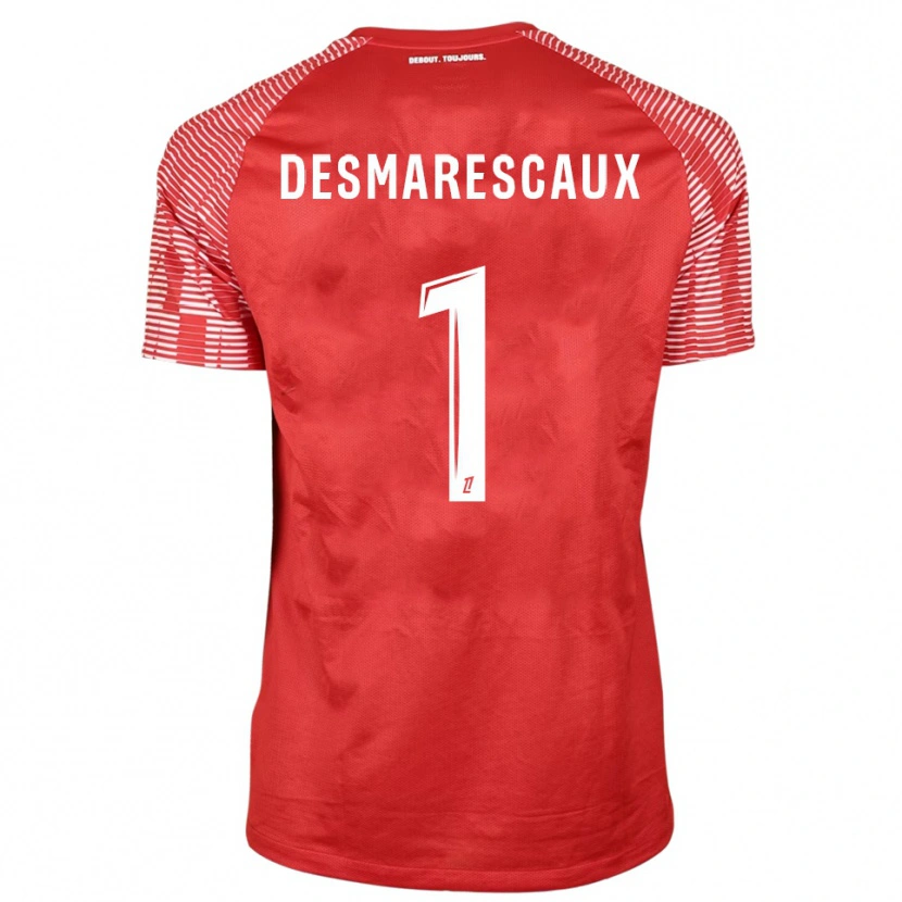 Danxen Damen Émile Desmarescaux #1 Trikot Rot Weiß Torwarttrikot 2025/26