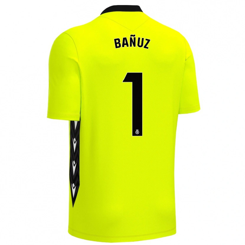 Danxen Damen Miguel Bañuz #1 Trikot Gelbgrün Schwarz Torwarttrikot 2025/26