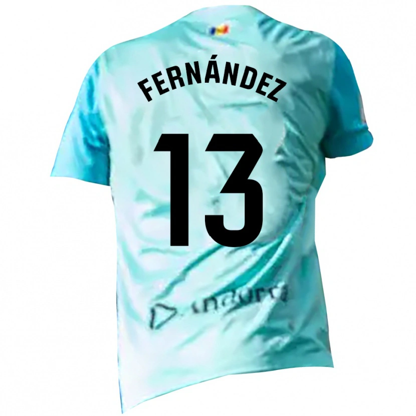Danxen Damen Ferran Fernández #13 Trikot Cyan Schwarz Torwarttrikot 2025/26