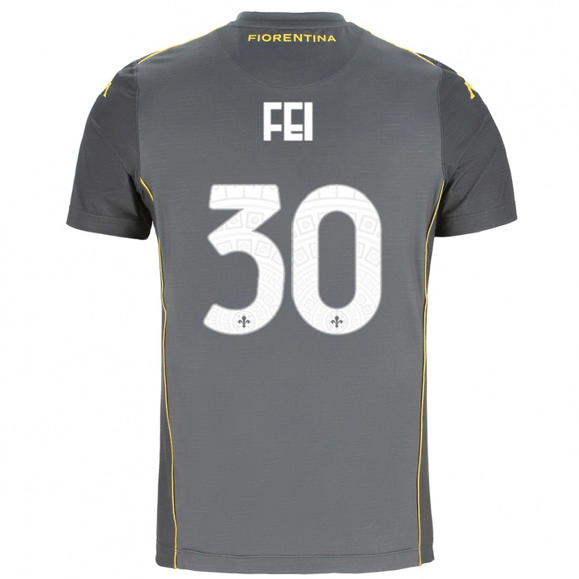 Danxen Damen Gianmaria Fei #30 Trikot Dunkelgrau Gelb Torwarttrikot 2025/26