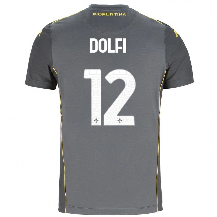 Danxen Damen Brando Dolfi #12 Trikot Dunkelgrau Gelb Torwarttrikot 2025/26