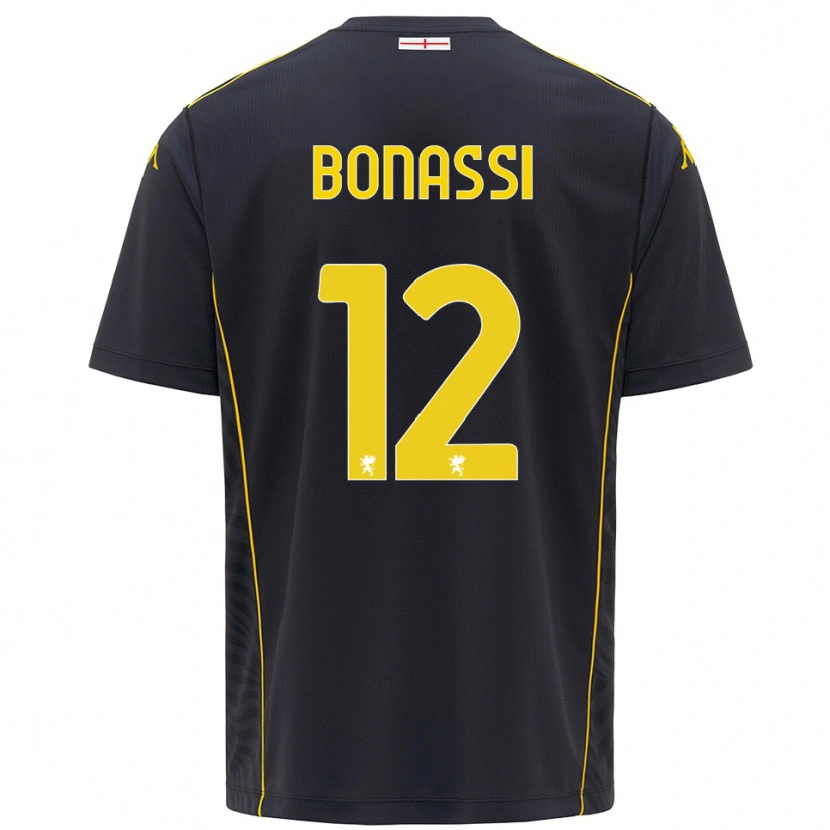 Danxen Damen Lorenzo Bonassi #12 Trikot Schwarz Gelb Torwarttrikot 2025/26