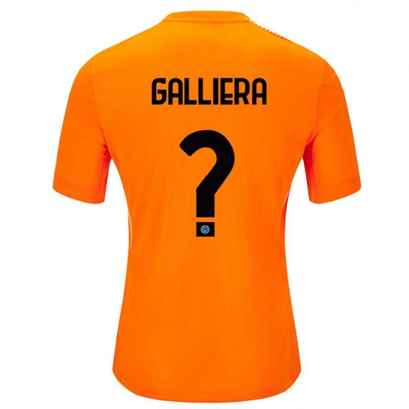 Danxen Damen Carlo Galliera #0 Trikot Hellorange Schwarz Torwarttrikot 2025/26