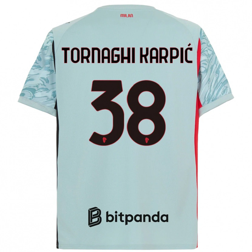 Danxen Damen Lavinia Tornaghi Karpić #38 Trikot Hellblau Rot Torwarttrikot 2025/26
