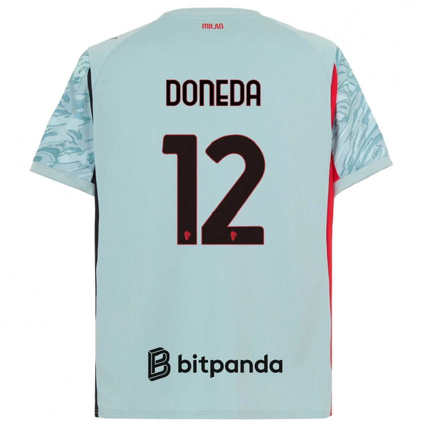 Danxen Damen Paolo Doneda #12 Trikot Hellblau Rot Torwarttrikot 2025/26