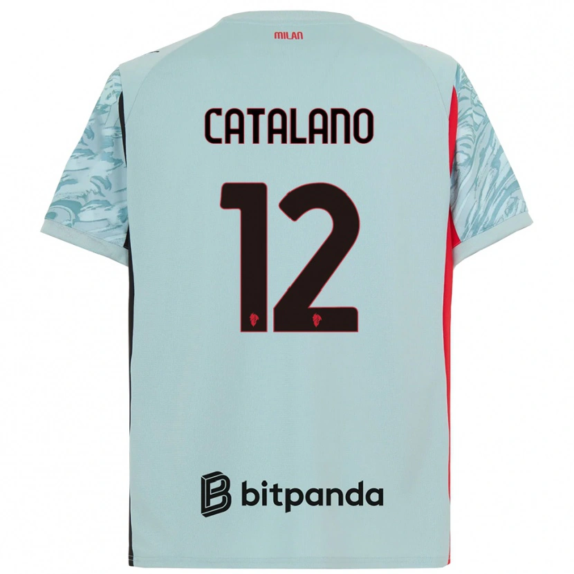 Danxen Damen Alessio Catalano #12 Trikot Hellblau Rot Torwarttrikot 2025/26