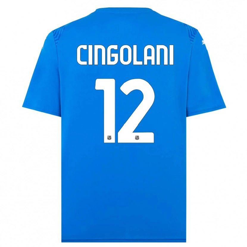 Danxen Damen Matteo Cingolani #12 Trikot Blau Weiß Torwarttrikot 2025/26