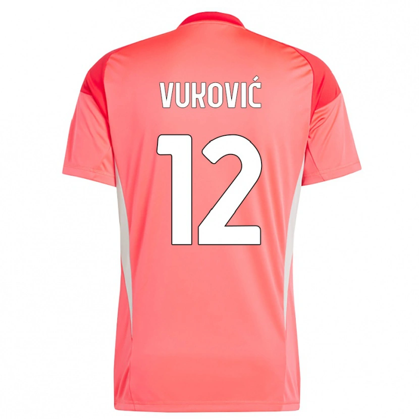Danxen Damen Ante Vukovic #12 Trikot Rot Weiß Torwarttrikot 2025/26