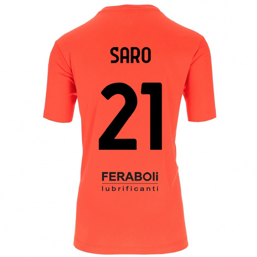 Danxen Damen Gianluca Saro #21 Trikot Orange Rot Schwarz Torwarttrikot 2025/26