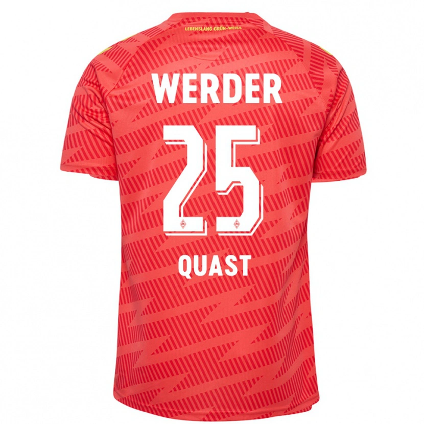 Danxen Damen Soenke Quast #25 Trikot Rot Gelb Torwarttrikot 2025/26